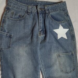 Women’s Blue Star Patch Jeans